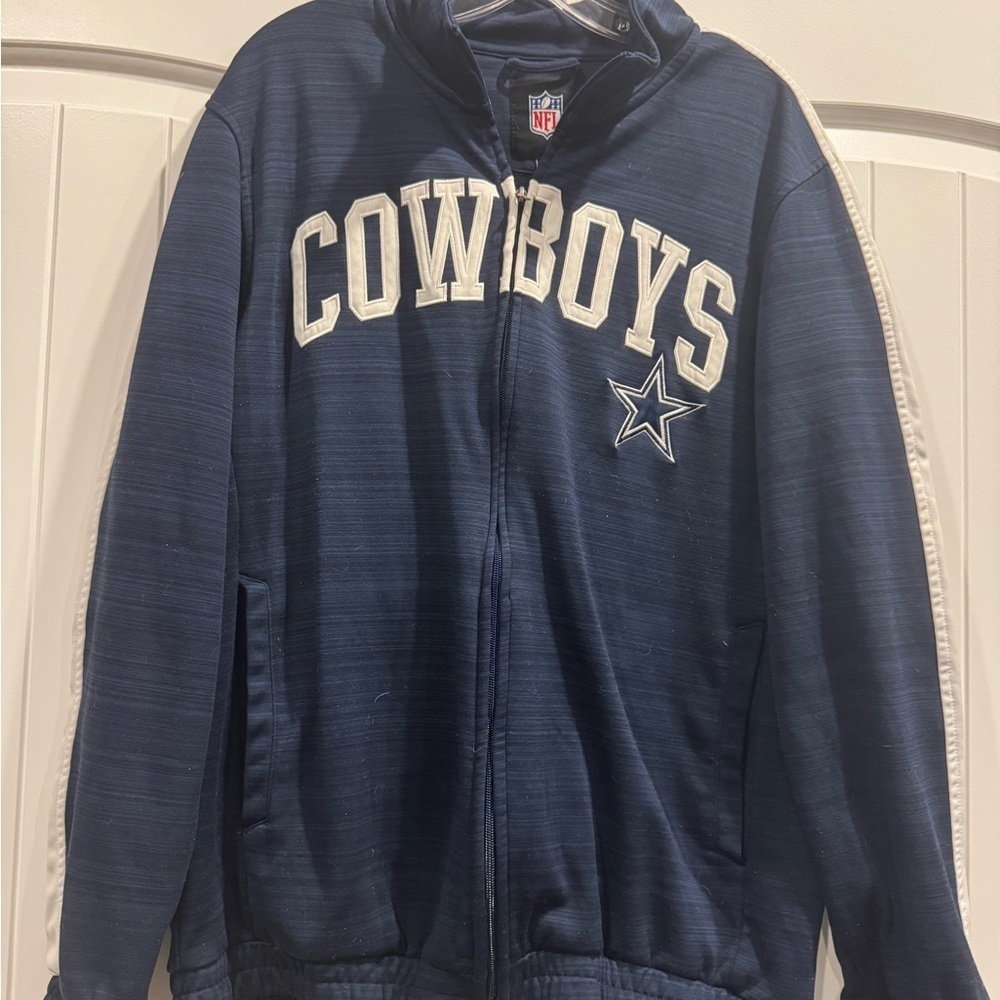 NFL Blue and White Zip-Up Jacket size large